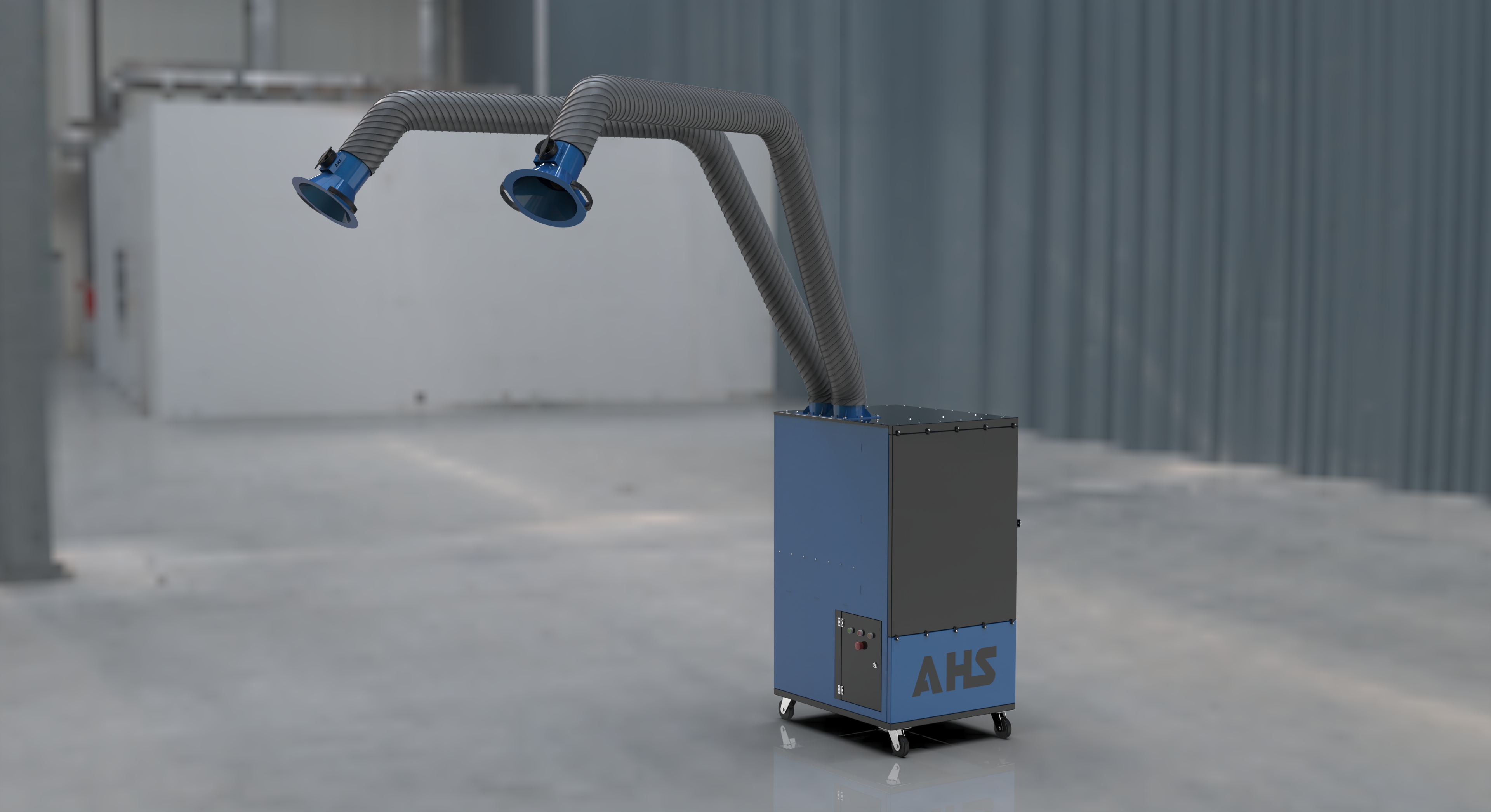 AHS ATF Serisi tüm bileşenlerini, otomasyon sistemini ve yazılımını bünyesinde barındıran bir jet pulse filtreli duman emme makinasıdır.